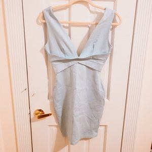 Dusty Baby Blue Dress